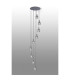 Hudson 86cm Round Pendant 9 Light Adjustable E27 Dark Grey/Smoke Narrow Line Glass Item Weight: 21kg-3