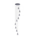 Hudson 86cm Round Pendant 9 Light Adjustable E27 Dark Grey/Smoke Narrow Line Glass Item Weight: 21kg-4