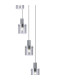 Hudson 86cm Round Pendant 9 Light Adjustable E27 Dark Grey/Smoke Narrow Line Glass Item Weight: 21kg-7