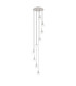 Hudson 86cm Round Pendant 9 Light Adjustable E27 Beige Stone/Clear Wide Line Glass Item Weight: 21kg-4