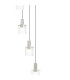 Hudson 86cm Round Pendant 9 Light Adjustable E27 Beige Stone/Clear Wide Line Glass Item Weight: 21kg-7