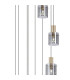 Hudson 86cm Round Pendant 9 Light Adjustable E27 Light Gold/Smoke Wide Line Glass Item Weight: 21kg-6