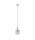 Hudson 21cm Single Pendant 1 Light Adjustable E27 Beige Stone/Smoke Narrow Line Glass-5