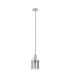 Hudson 21cm Single Pendant 1 Light Adjustable E27 Beige Stone/Smoke Wide Line Glass-6