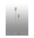 Hudson Stepped Floor Lamp 2 Light E27 Beige Stone/Amber Narrow Line Glass-7