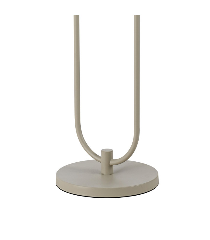 Hudson Stepped Floor Lamp 2 Light E27 Beige Stone/Clear Narrow Line Glass-5