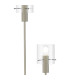 Hudson Stepped Floor Lamp 2 Light E27 Beige Stone/Clear Narrow Line Glass-6