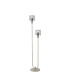 Hudson Stepped Floor Lamp 2 Light E27 Beige Stone/Smoke Narrow Line Glass-1