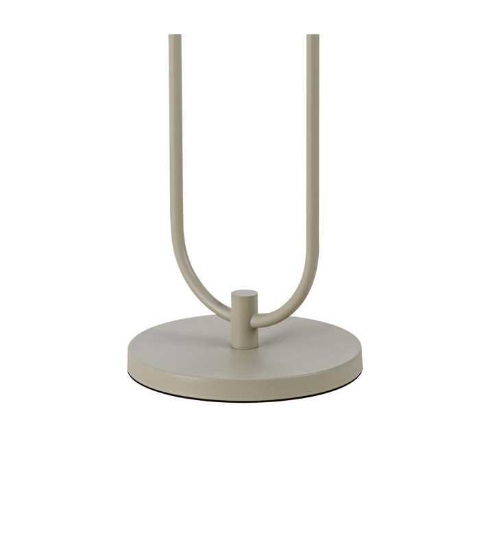 Hudson Stepped Floor Lamp 2 Light E27 Beige Stone/Smoke Narrow Line Glass-5