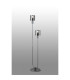Hudson Stepped Floor Lamp 2 Light E27 Dark Grey/Smoke Narrow Line Glass-3