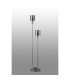 Hudson Stepped Floor Lamp 2 Light E27 Dark Grey/Smoke Narrow Line Glass-7