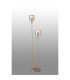 Hudson Stepped Floor Lamp 2 Light E27 Light Gold/Amber Narrow Line Glass-3