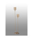 Hudson Stepped Floor Lamp 2 Light E27 Light Gold/Amber Narrow Line Glass-7