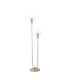 Hudson Stepped Floor Lamp 2 Light E27 Light Gold/Clear Narrow Line Glass-1