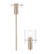 Hudson Stepped Floor Lamp 2 Light E27 Light Gold/Clear Narrow Line Glass-5