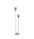 Hudson Stepped Floor Lamp 2 Light E27 Light Gold/Smoke Narrow Line Glass-4