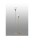 Hudson Stepped Floor Lamp 2 Light E27 Beige Stone/Clear Wide Line Glass-3