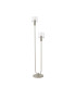 Hudson Stepped Floor Lamp 2 Light E27 Beige Stone/Clear Wide Line Glass-4