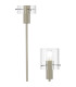 Hudson Stepped Floor Lamp 2 Light E27 Beige Stone/Clear Wide Line Glass-6