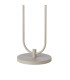 Hudson Stepped Floor Lamp 2 Light E27 Beige Stone/Gloss White Wide Line Glass-5