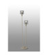 Hudson Stepped Floor Lamp 2 Light E27 Beige Stone/Smoke Wide Line Glass-3
