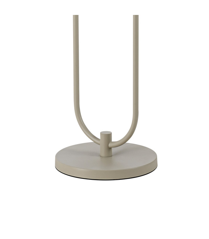 Hudson Stepped Floor Lamp 2 Light E27 Beige Stone/Smoke Wide Line Glass-5