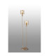 Hudson Stepped Floor Lamp 2 Light E27 Light Gold/Amber Wide Line Glass-3