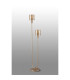 Hudson Stepped Floor Lamp 2 Light E27 Light Gold/Amber Wide Line Glass-7