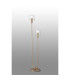 Hudson Stepped Floor Lamp 2 Light E27 Light Gold/Clear Wide Line Glass-3