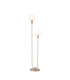 Hudson Stepped Floor Lamp 2 Light E27 Light Gold/Gloss White Wide Line Glass-1
