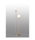Hudson Stepped Floor Lamp 2 Light E27 Light Gold/Gloss White Wide Line Glass-3