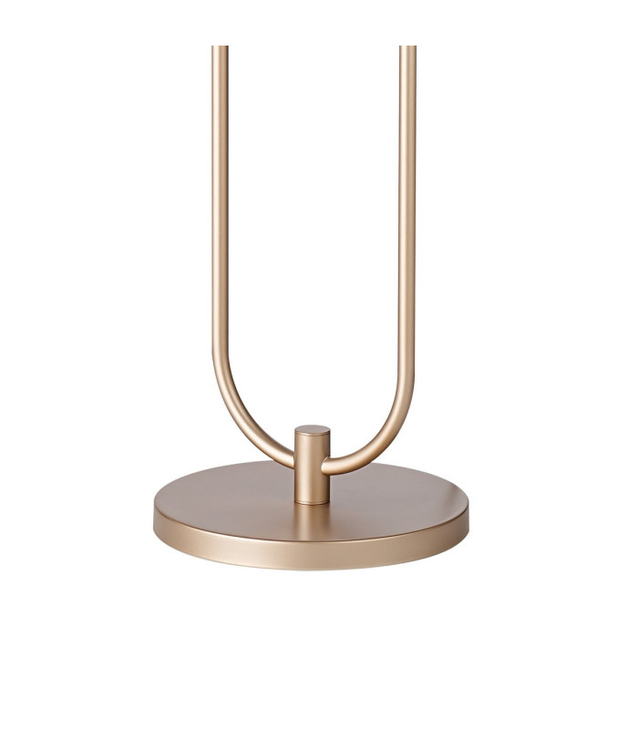 Hudson Stepped Floor Lamp 2 Light E27 Light Gold/Gloss White Wide Line Glass-5