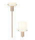 Hudson Stepped Floor Lamp 2 Light E27 Light Gold/Gloss White Wide Line Glass-6