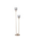 Hudson Stepped Floor Lamp 2 Light E27 Light Gold/Smoke Wide Line Glass-1