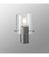 Hudson Table Lamp 1 Light E27 Dark Grey/Clear Wide Line Glass-3
