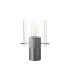 Hudson Table Lamp 1 Light E27 Dark Grey/Clear Wide Line Glass-4