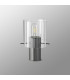 Hudson Table Lamp 1 Light E27 Dark Grey/Clear Wide Line Glass-7