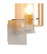 Hudson Single Switched Wall Lamp 1 Light E27 Beige Stone/Amber Narrow Line Glass-5