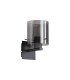 Hudson Single Switched Wall Lamp 1 Light E27 Dark Grey/Smoke Narrow Line Glass-4