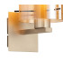 Hudson Single Switched Wall Lamp 1 Light E27 Light Gold/Amber Narrow Line Glass-5