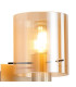 Hudson Single Switched Wall Lamp 1 Light E27 Light Gold/Amber Narrow Line Glass-6