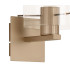 Hudson Single Switched Wall Lamp 1 Light E27 Light Gold/Clear Narrow Line Glass-5