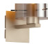 Hudson Single Switched Wall Lamp 1 Light E27 Light Gold/Smoke Narrow Line Glass-5