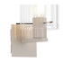 Hudson Single Switched Wall Lamp 1 Light E27 Beige Stone/Clear Wide Line Glass-5