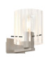Hudson Single Switched Wall Lamp 1 Light E27 Beige Stone/Frosted/Clear Wide Line Glass-5