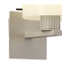 Hudson Single Switched Wall Lamp 1 Light E27 Beige Stone/Gloss White Wide Line Glass-5