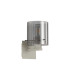 Hudson Single Switched Wall Lamp 1 Light E27 Beige Stone/Smoke Wide Line Glass-4