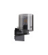 Hudson Single Switched Wall Lamp 1 Light E27 Dark Grey/Smoke Wide Line Glass-4