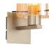 Hudson Single Switched Wall Lamp 1 Light E27 Light Gold/Amber Wide Line Glass-5