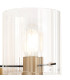 Hudson Single Switched Wall Lamp 1 Light E27 Light Gold/Clear Wide Line Glass-6